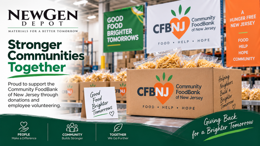 NewGen Depot Gives Back: Supporting the Community FoodBank of New Jersey in 2026