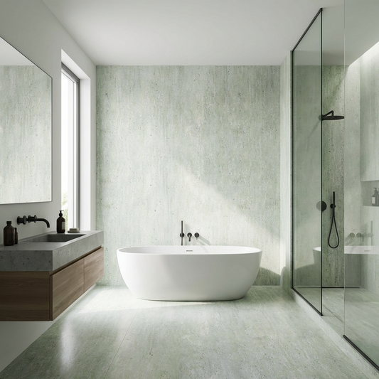 Natural Travertine Stone Panels - Waterproof Rough Texture PVC Sheets