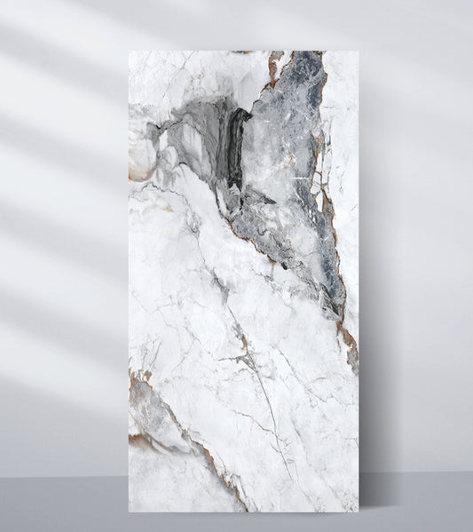 PVC Marble Sheet NewGen Depot Blue-Brown Veined Marble
