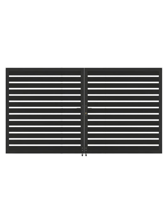 Aluminum Premium Fence Gate 12x6 – Modern, Heavy Duty, Semi Privacy