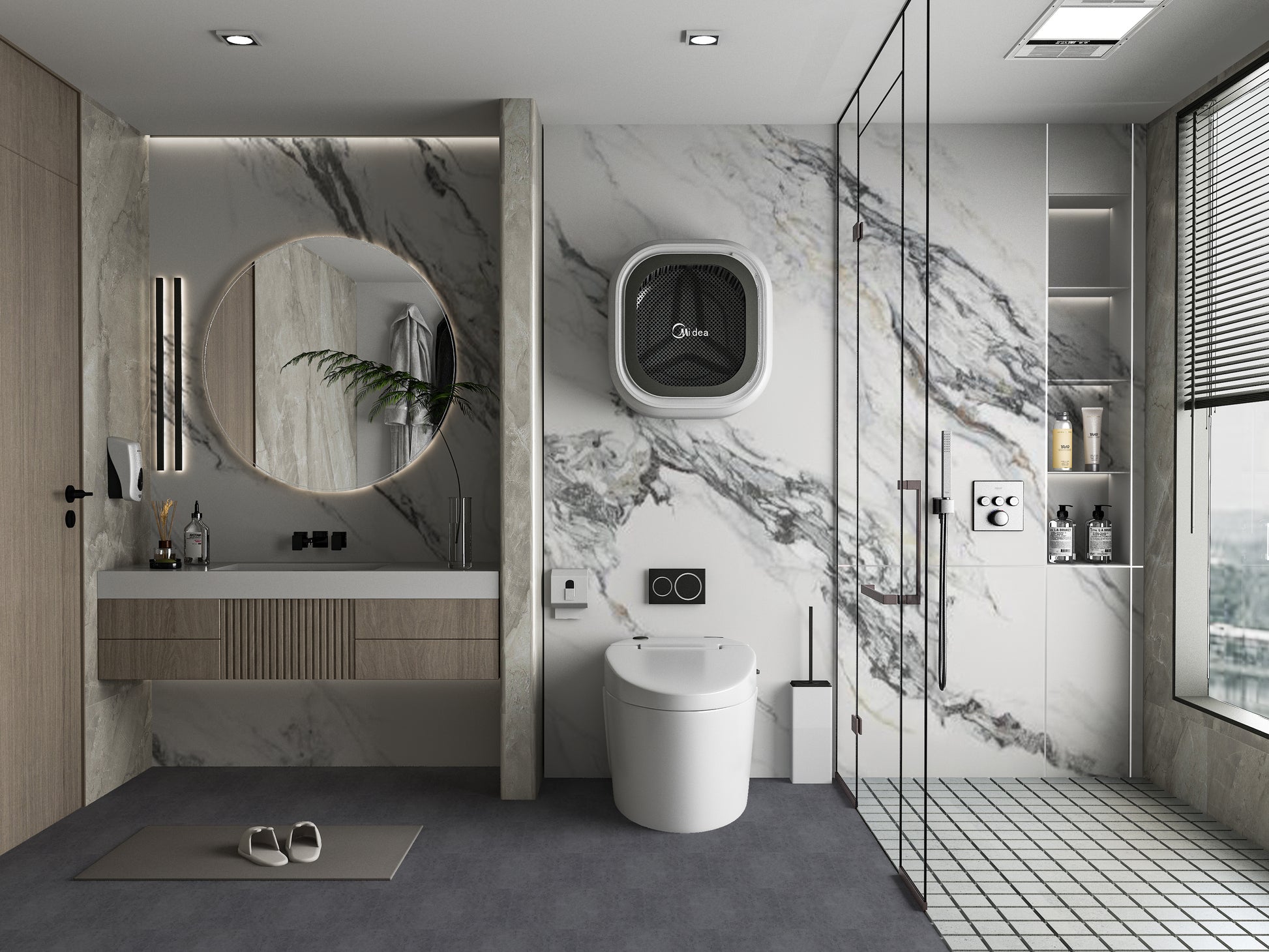 PVC 3D Marble Sheet Regal Harmony Marble. NewGen Depot. Bathroom Design From PVC Marble Sheets