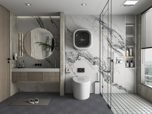 PVC 3D Marble Sheet Regal Harmony Marble. NewGen Depot. Bathroom Design From PVC Marble Sheets