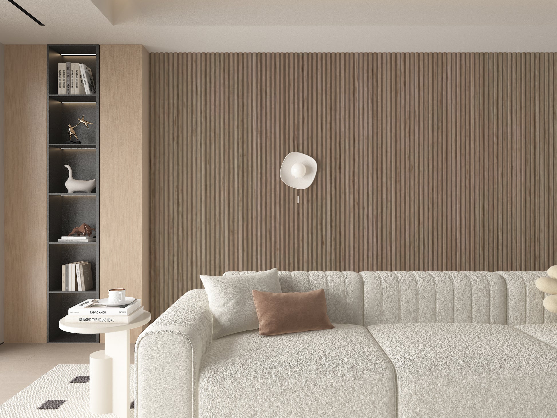 10-Pack Royal Oak WPC Fluted 3D Wall Panels