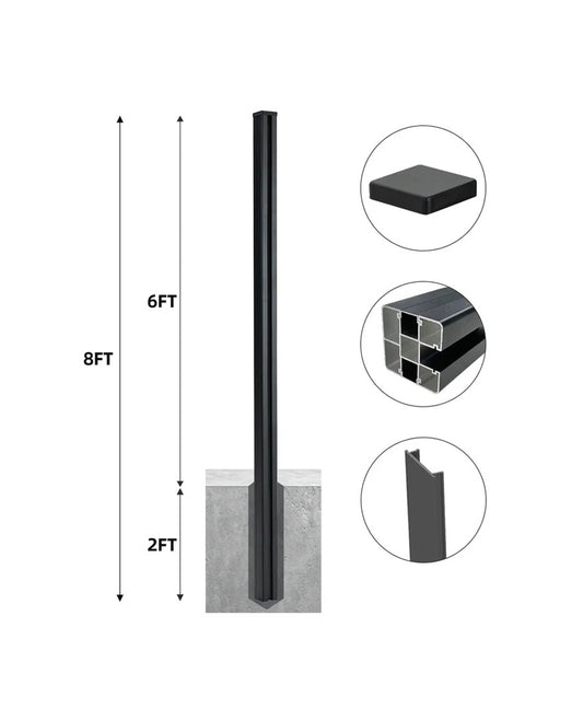 8 Ft In-Ground Fence Post