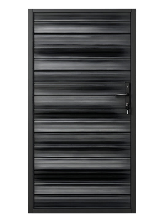 4x6 black aluminum privacy fence gate modern outdoor design