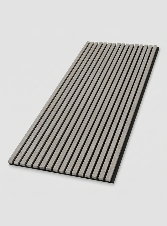 Ash Gray Acoustic Wood Slat Wall Panel