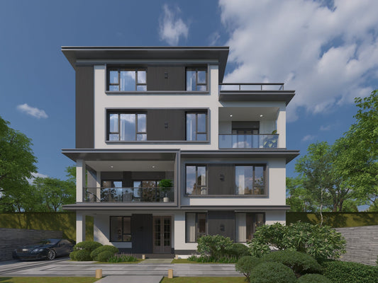 Black Composite Wide Exterior Cladding And Siding Wall