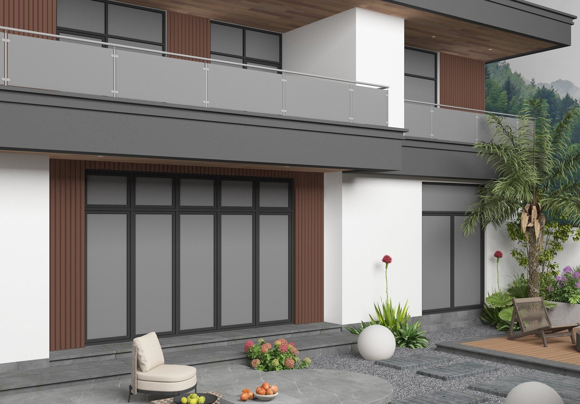 Brown Composite Wide Exterior Cladding Siding