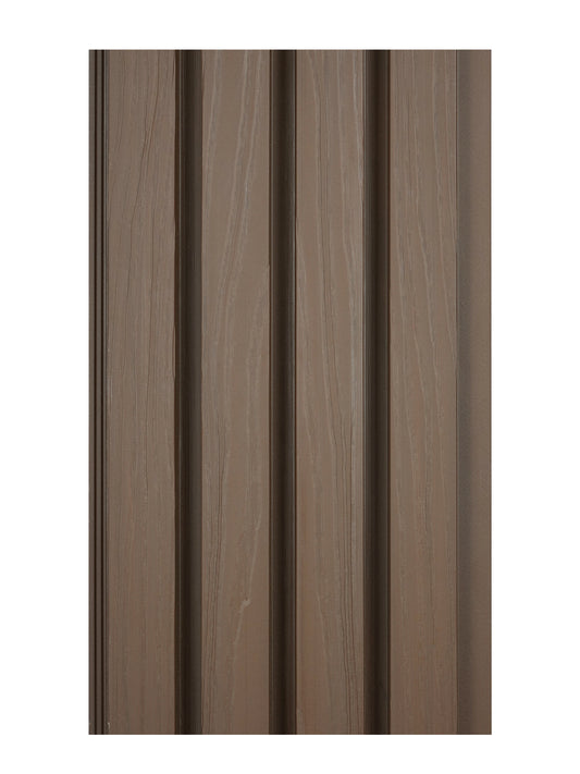 Dark Brown Composite Wide Exterior Cladding | 5 PC/Box (32.7 sq ft)