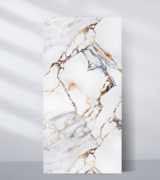 Covelano Luxe Gold Marble Panel
UV Protected PVC Wall Panel
Fireproof Waterproof Wall Panel
4x8 ft Marble PVC Panel
Luxury Gold Vein Marble Wall Panel
