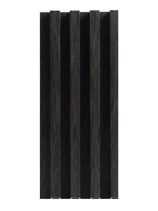 Dark Smoky Oak WPC Fluted 3D Wall Panels | 42.9 sq. ft./Box