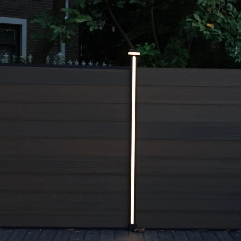 LED strip composite fence post
Fence post LED lighting
Easy install LED strip fence
Outdoor LED strip light post
Decorative composite fence lights