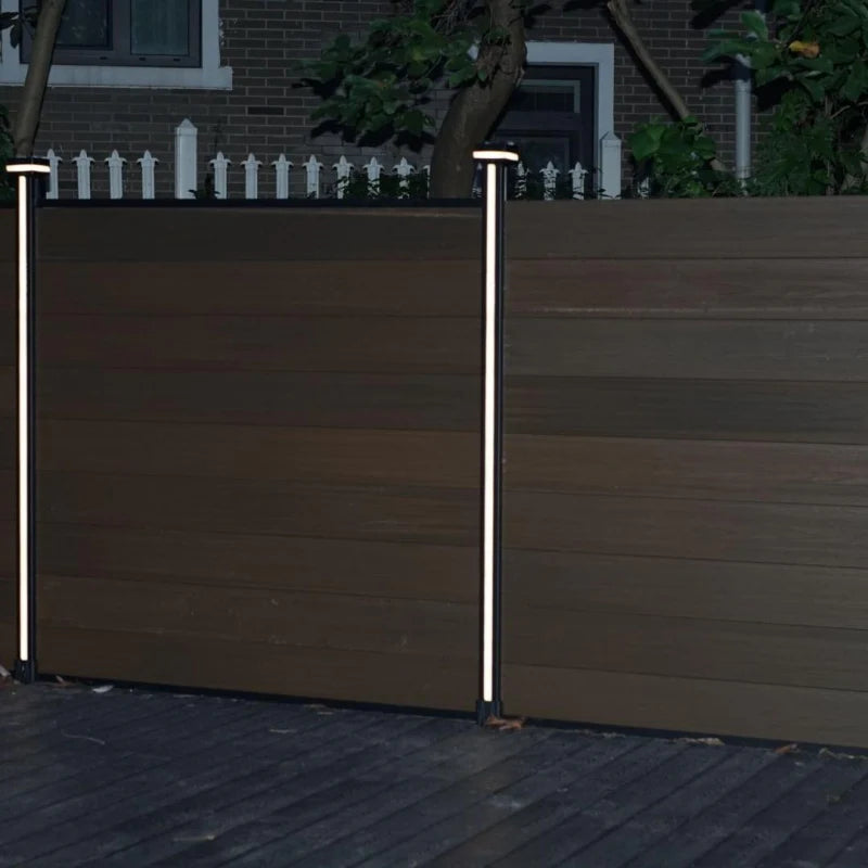 LED strip composite fence post
Fence post LED lighting
Easy install LED strip fence
Outdoor LED strip light post
Decorative composite fence lights