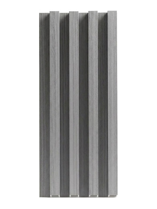 Oak Gray WPC Fluted 3D Wall Panels for Modern Interior Design