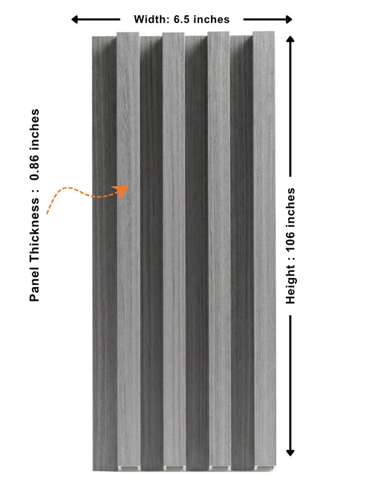 Premium Oak Gray Fluted Wall Panels for Contemporary Wall Décor