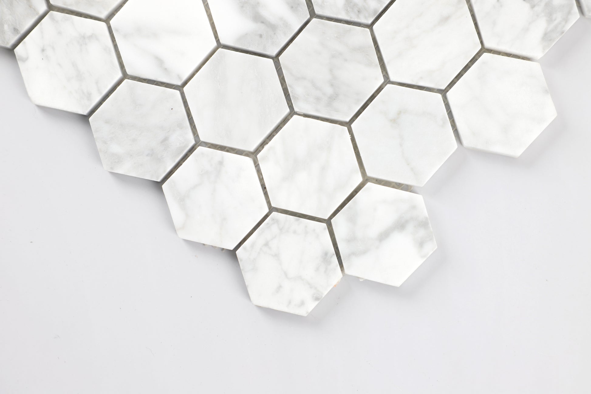 Polished Marble Mosaic Tiles, Bathroom Floor and Walls