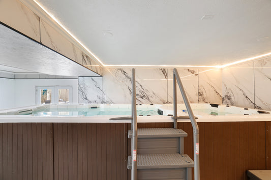 Waterproof PVC marble wall panels for swimming pool