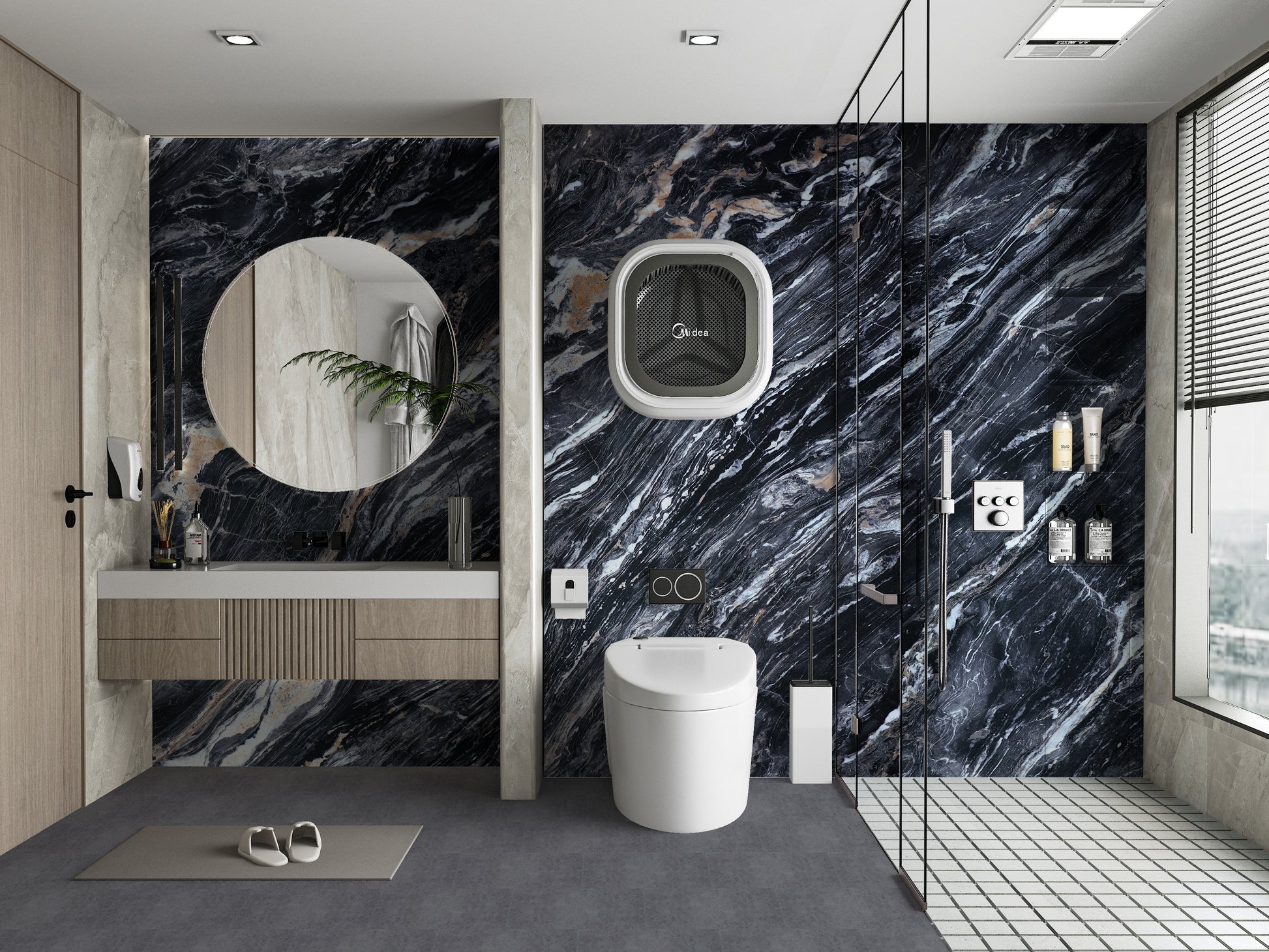 3D Doral Night marble wall panel
UV protected PVC wall panel
Fireproof and waterproof wall panel
Large 4x8 ft marble PVC sheet
Durable 3D PVC wall cladding