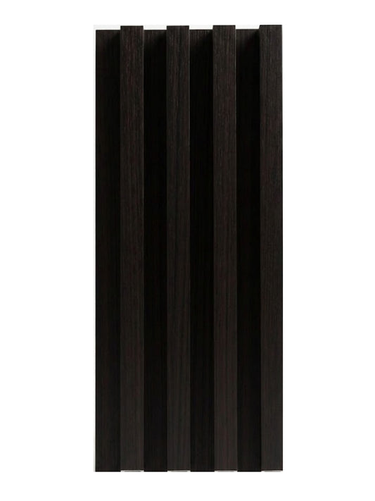 Walnut Ink Metallic WPC Fluted 3D Wall Panels | 42.9 sq. ft./Box