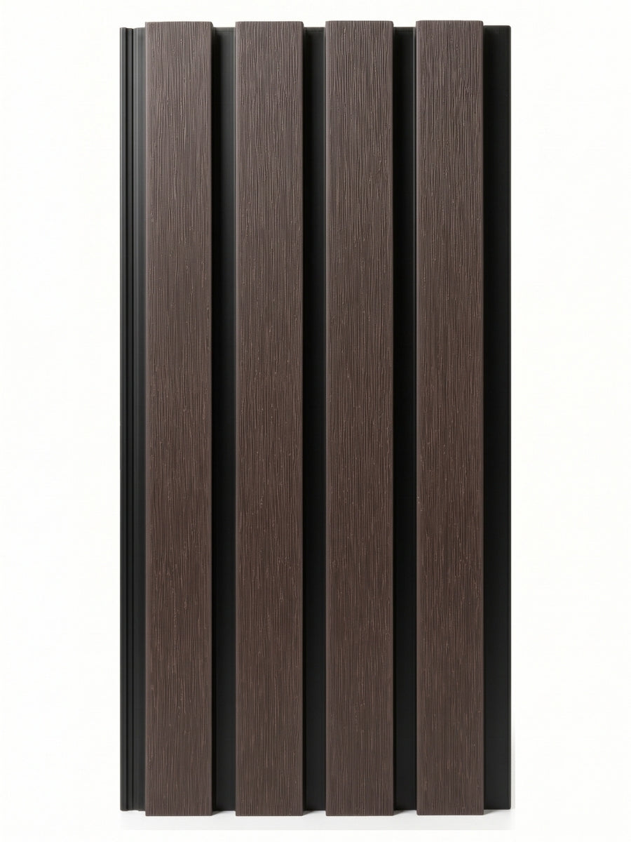 Brown and Black Modern Composite Wide Exterior Cladding | 5 PC/Box