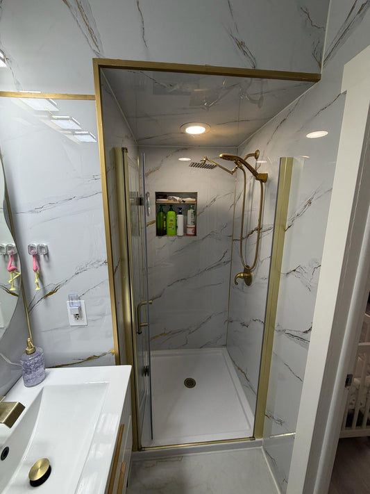 PVC marble sheet best bathroom wall design for affordable luxury interior