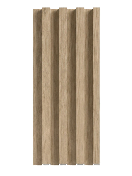 White Oak WPC Fluted 3D Wall Panels for Modern Interior Design