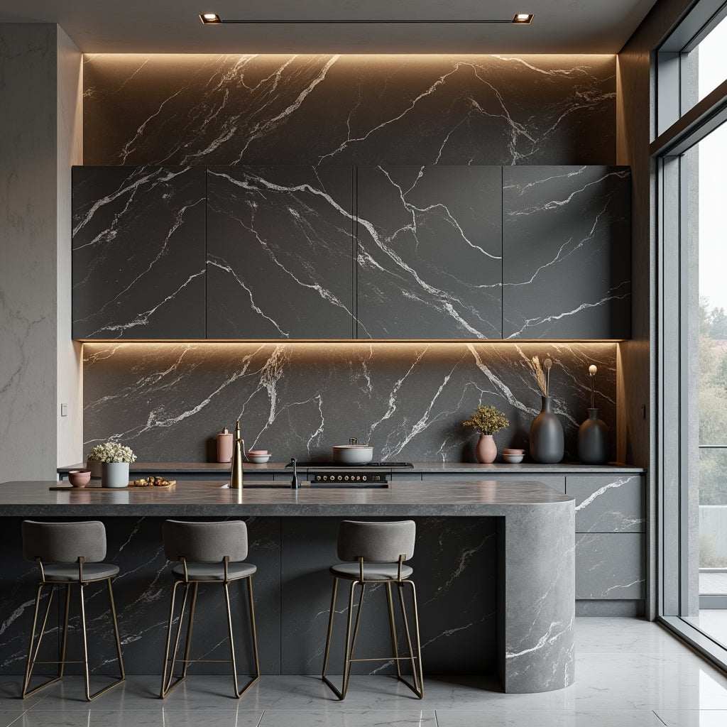 Dark Gray Marble PVC Panel
UV Protected PVC Wall Panel
Fireproof Waterproof Wall Panel
4x8 ft Marble Wall Panel
Modern Gray PVC Wall Cladding