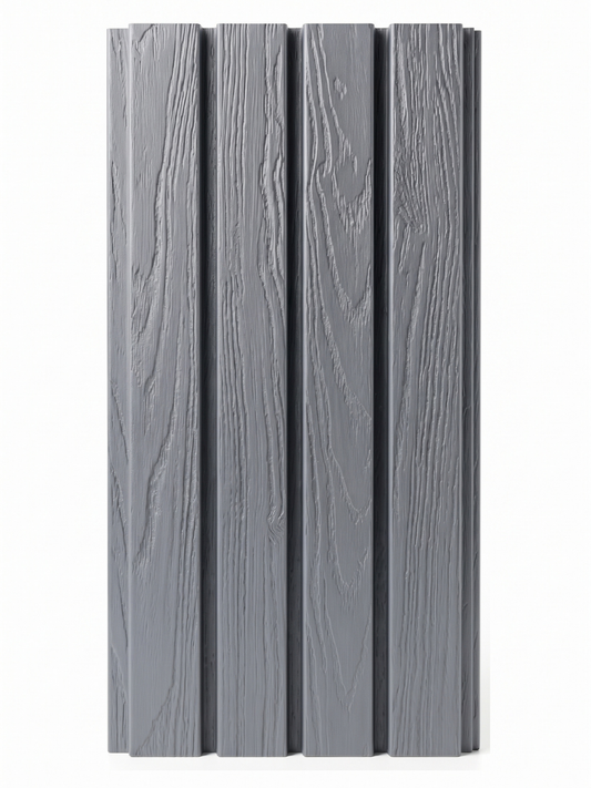Modern light gray composite wall cladding for exterior siding