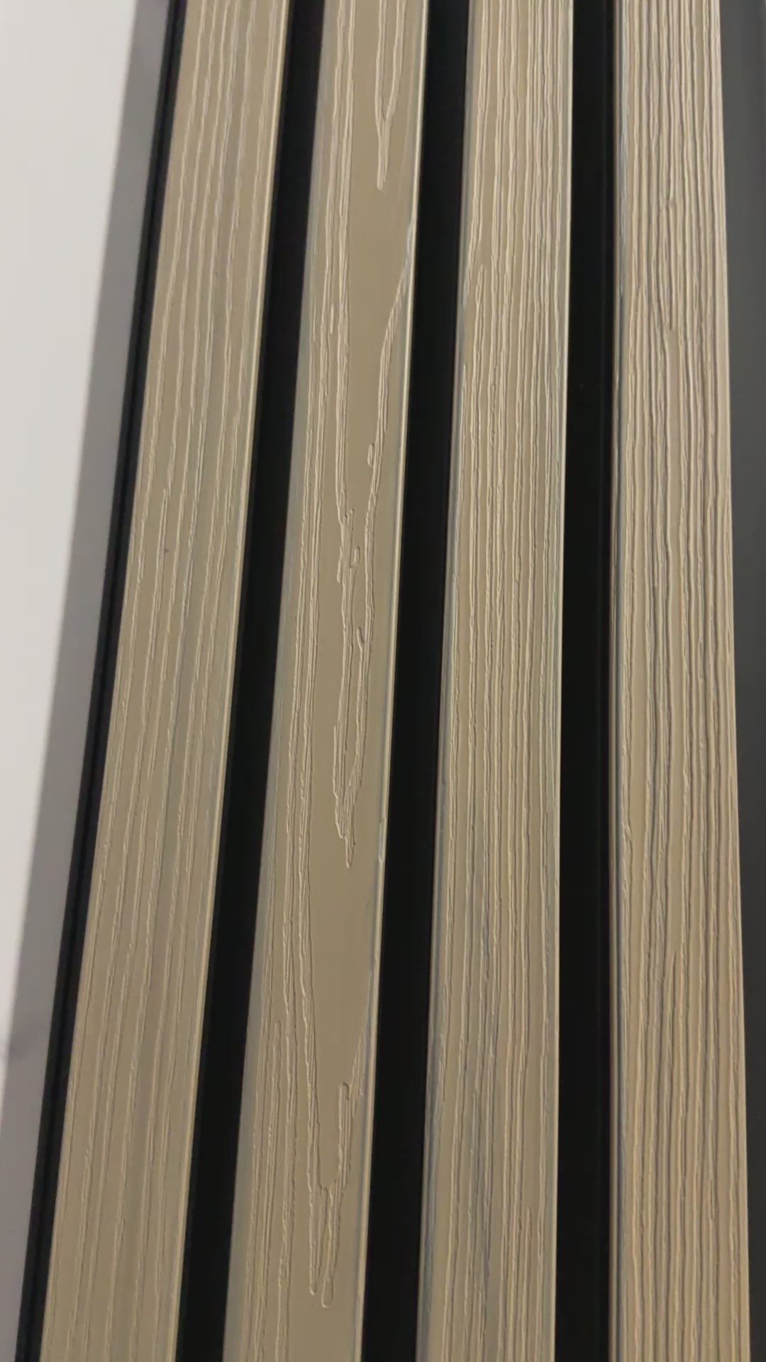 Ancient Wood with black accent Composite Cladding