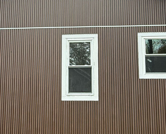 Option 2 - Section Off Wall With Trim - Composite Cladding Boards