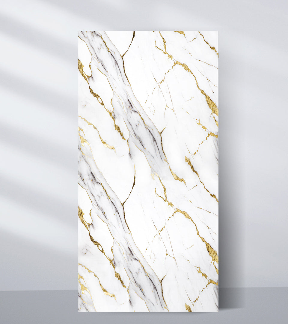 PVC Marble Sheet NewGen Depot Luxe Gold Vein Marble