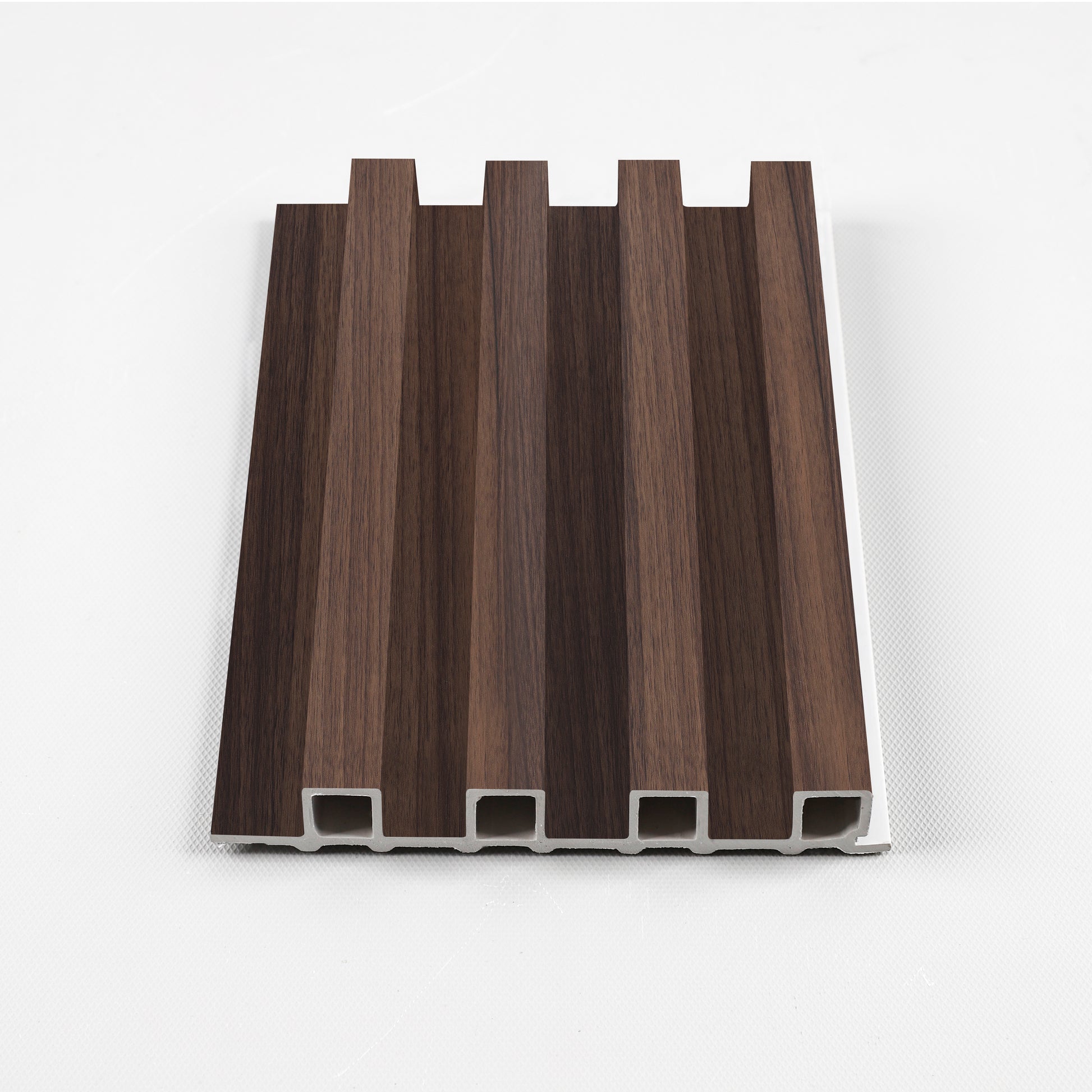 Dark Walnut WPC Fluted 3D Wall Panels. NewGen Depot