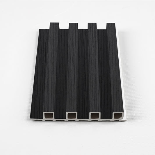Black Timber WPC Fluted 3D Wall Panels. NewGen Depot