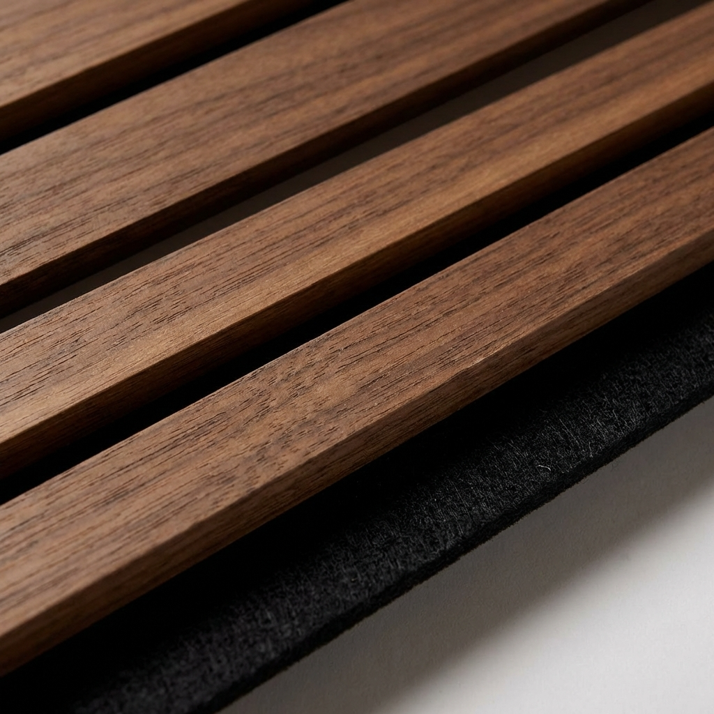 Wenge Acoustic Wood Slat Wall Panel | 3-Sided Veneer – NewGen Depot Wenge Acoustic Wood Slat Wall Panel | 3-Sided Veneer – NewGen Depot