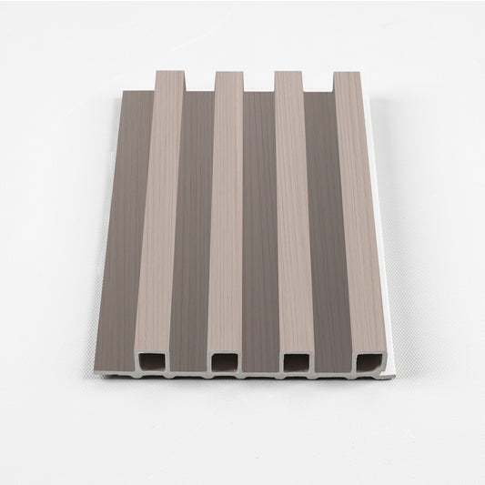 Cedar Oak WPC Fluted 3D Wall Panels. NewGen Depot