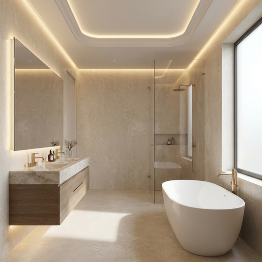 Waterproof beige stone PVC marble sheet rough surface wall panel