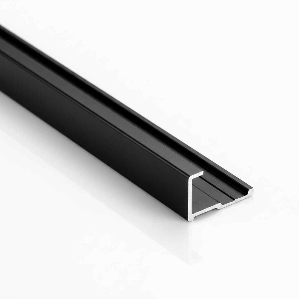 End cap trim aluminum edge finishing strip for wall panel installation