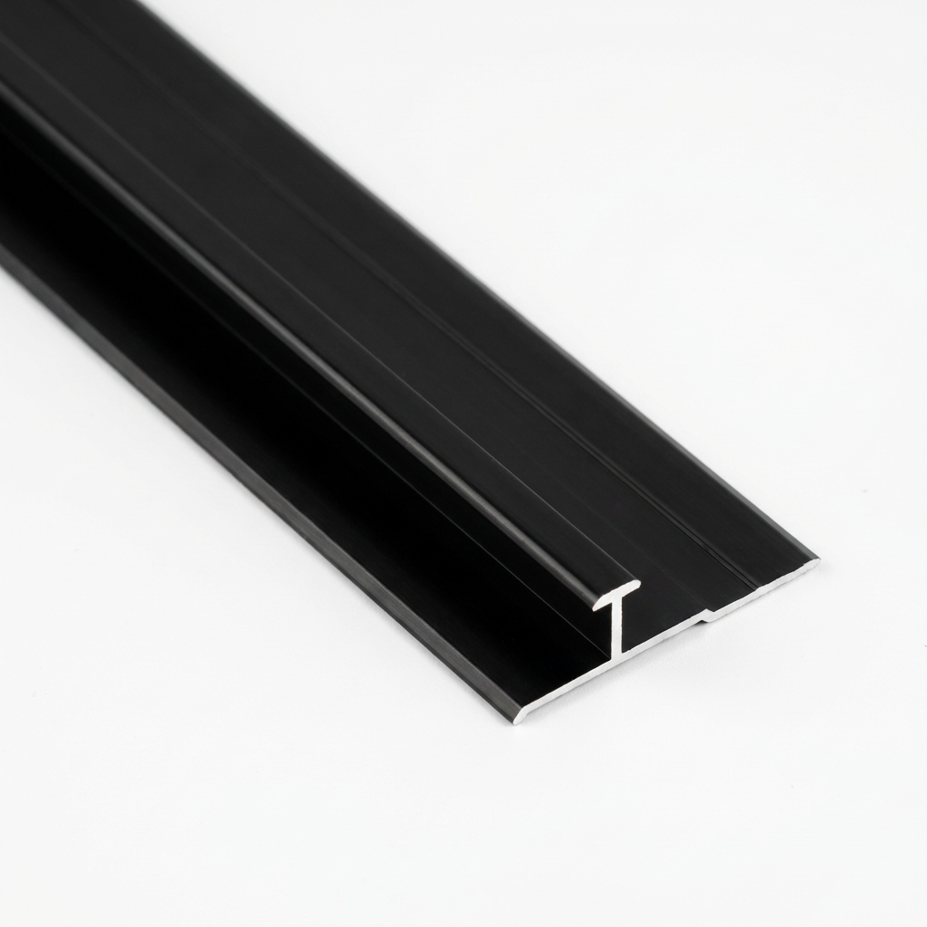 Aluminum H channel trim for joining wall panels clean finish