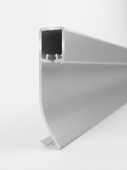 Premium White Aluminum LED Baseboard Molding - 58.5 Ft (9 Pieces)
