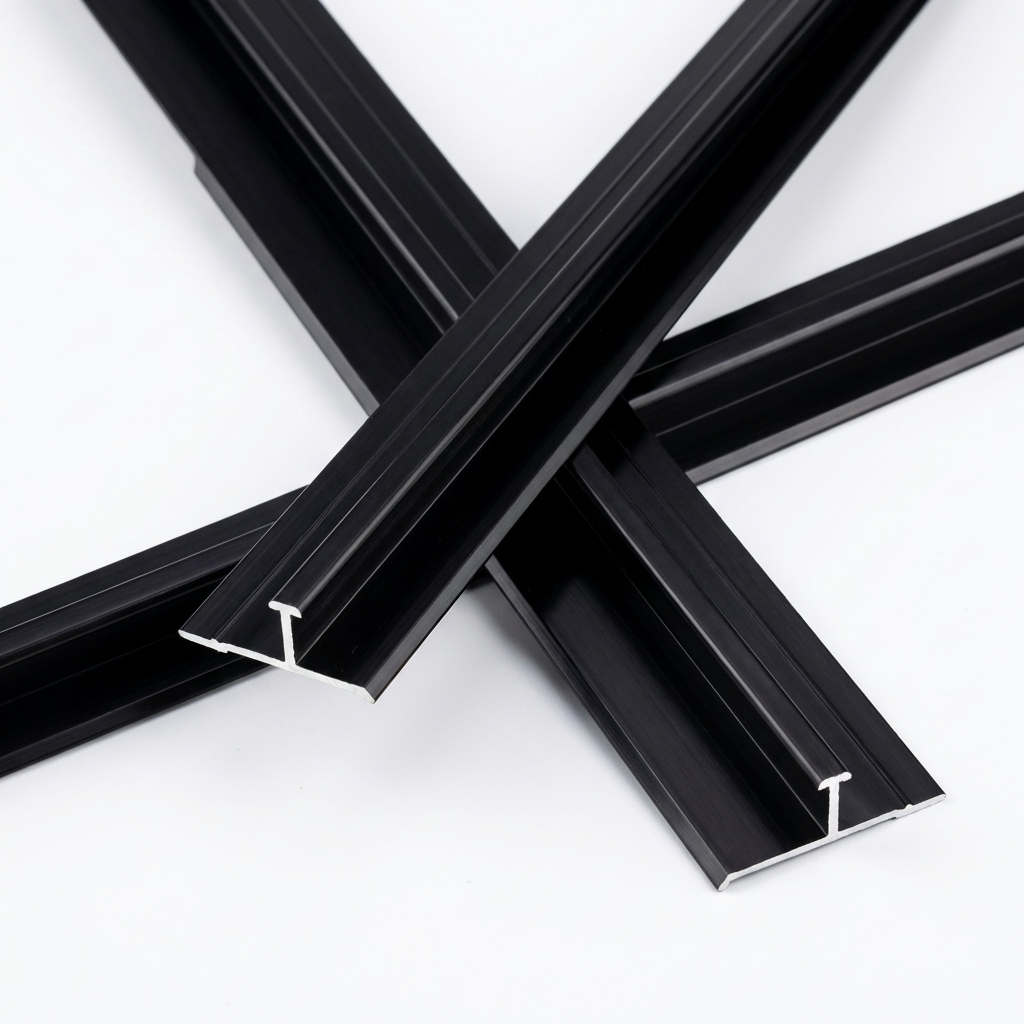 Aluminum alloy H trim 5/16 x 118 inch seamless wall panel connector