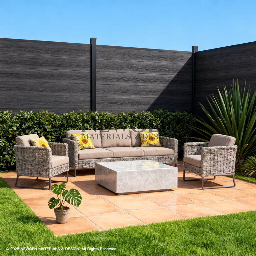 Co-extrusion composite fence in outdoor privacy fencing direct pricing