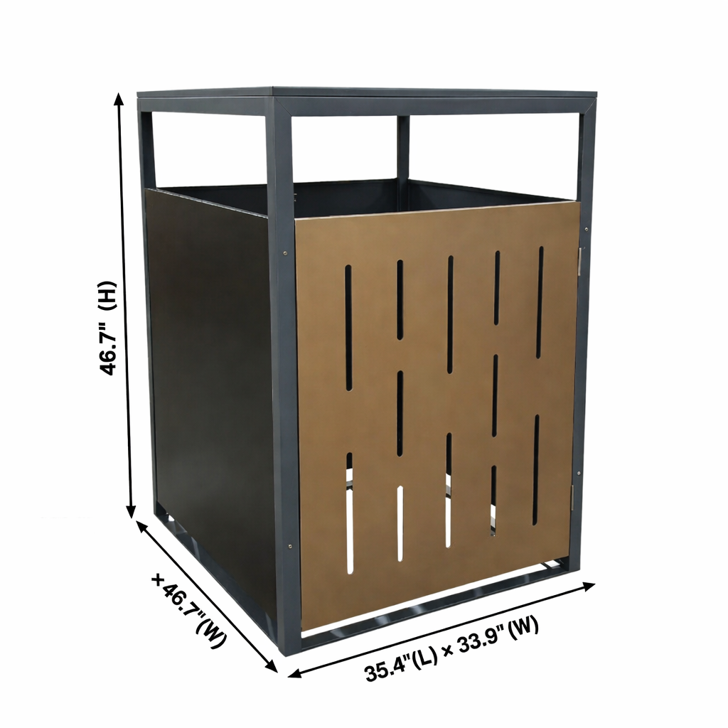 Premium Aluminum Outdoor Waste Bin Enclosure