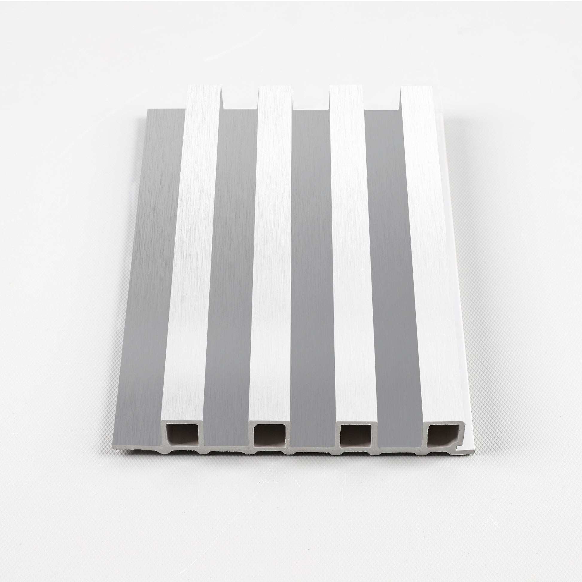White Brushed WPC Fluted 3D Wall Panels. NewGen Depot