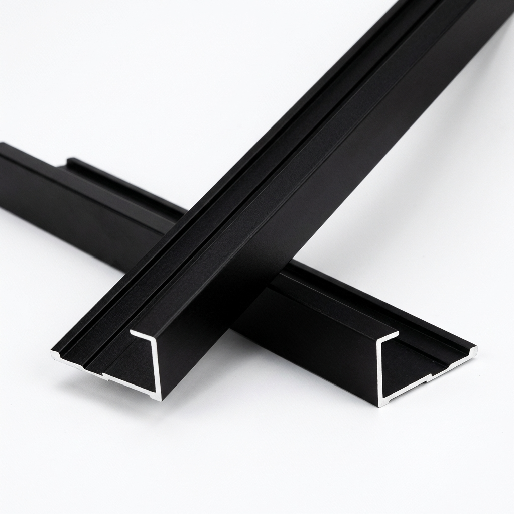 Aluminum alloy end cap trim 5/16 x 118 inch for wall panels