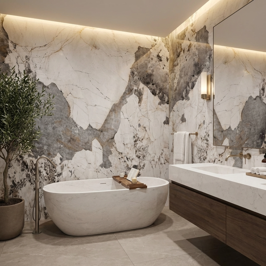 seamless veneer panels continuous pattern infinity design wall covering