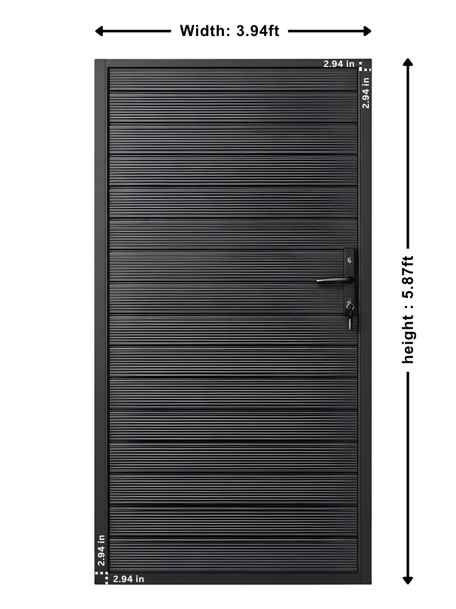 Aluminum Premium Fence Gate 4x6 – Heavy Duty, Full Privacy