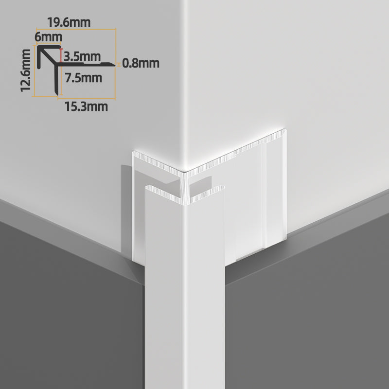 Aluminum wall panel trim – outside sharp corner