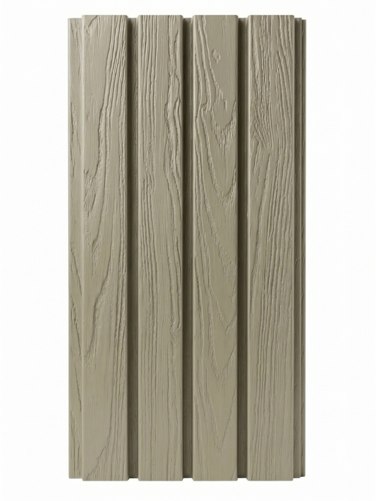 Ancient wood look composite wall panels for outdoor use