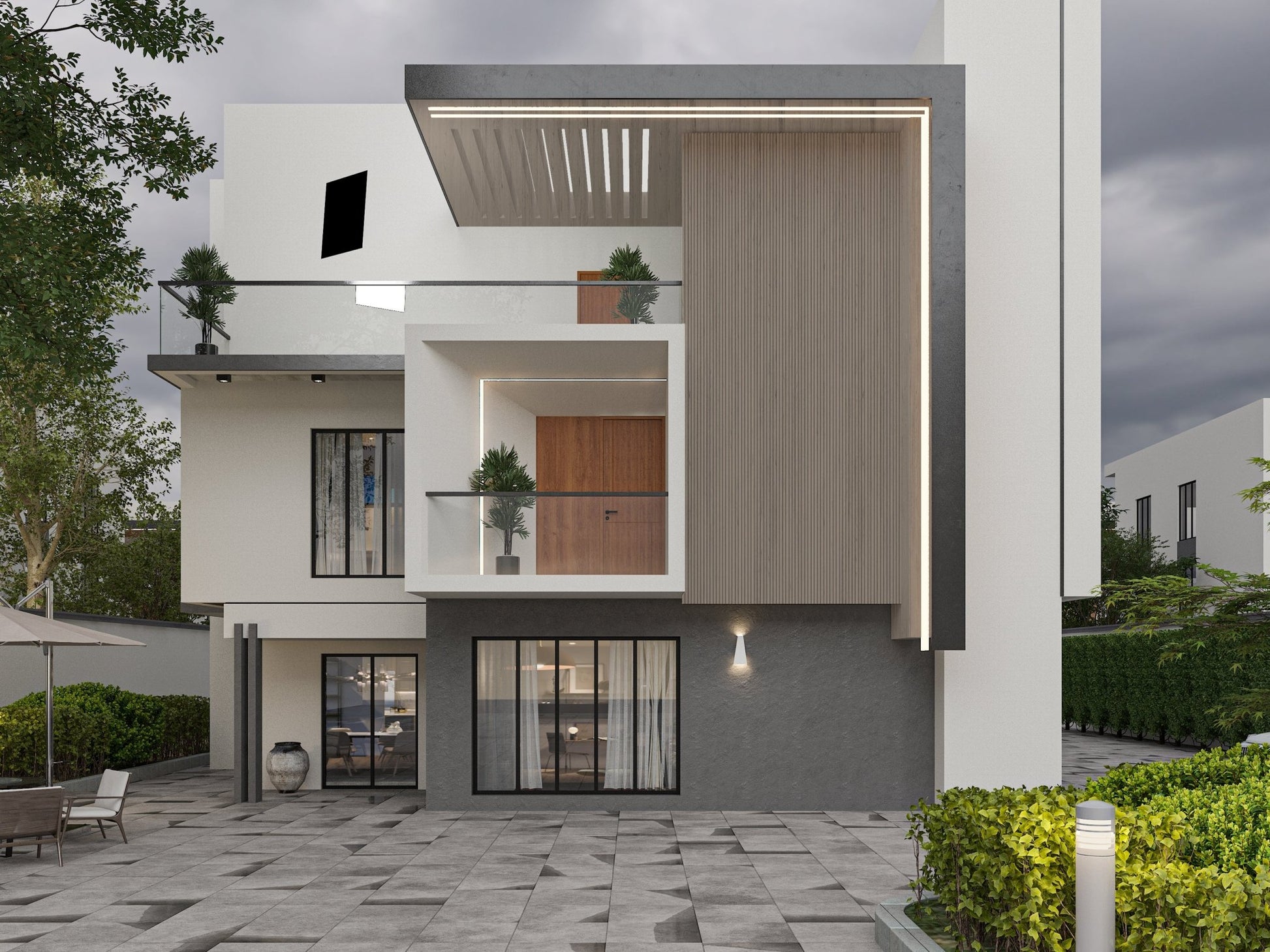Ancient Wood Composite Wide Exterior Cladding And Siding