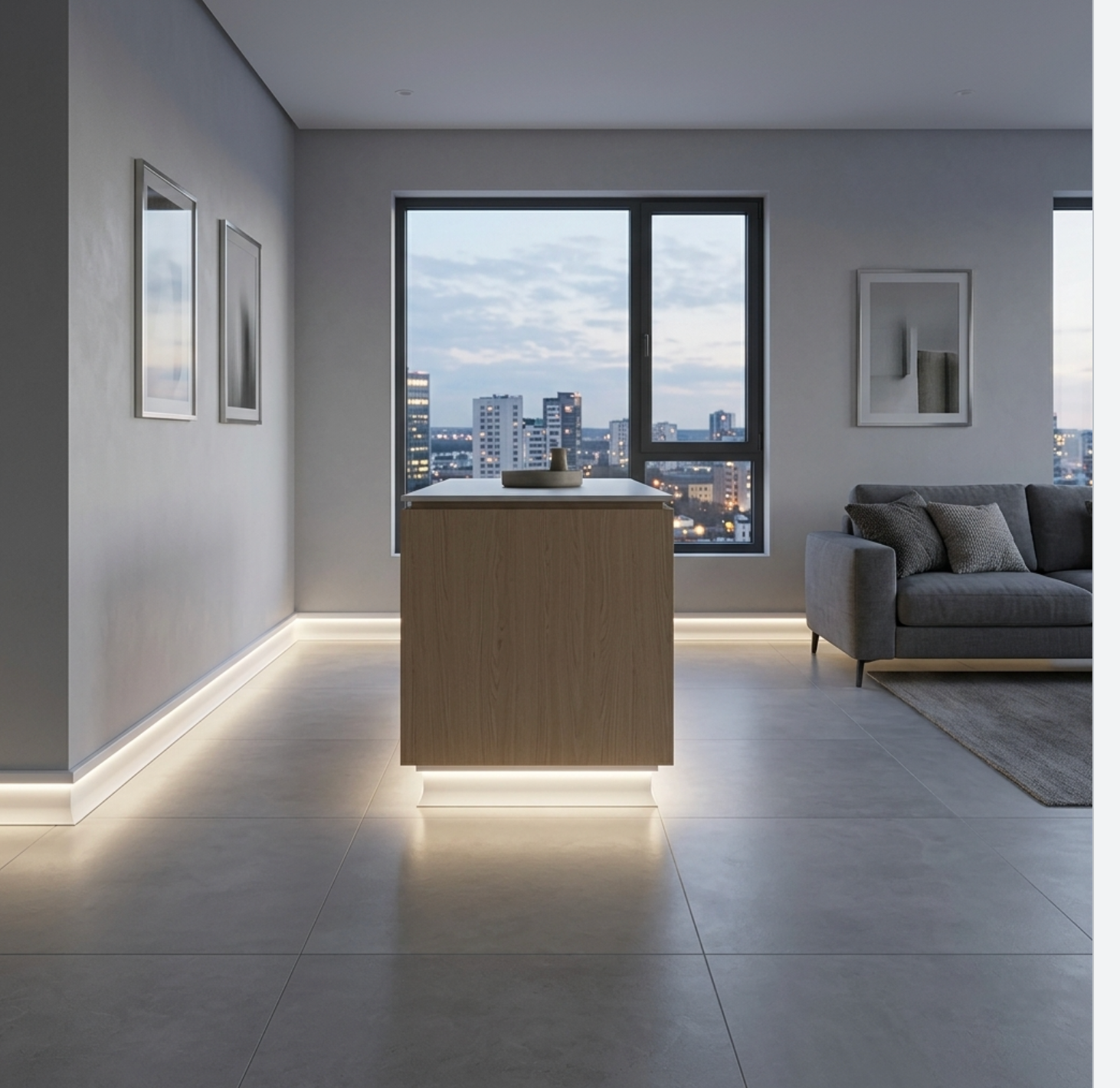 Baseboards with led lights wholesale price 